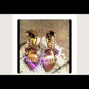 Bakers Brown And Gold Heels