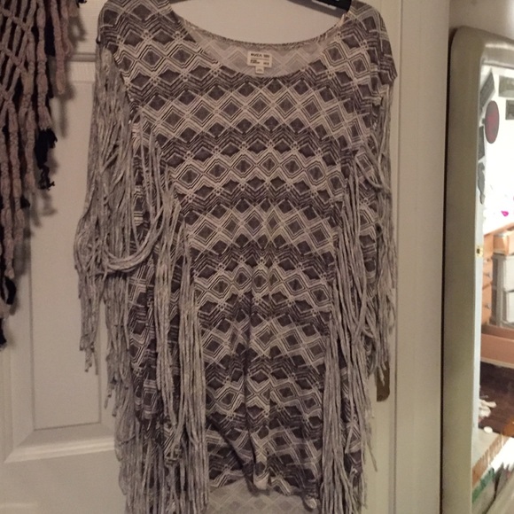 Fringe tribal print dress - Picture 1 of 2