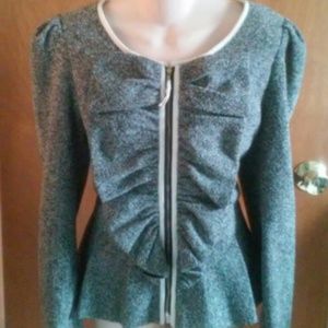 Anthropologie Elevenses peplum blazer/Jacket