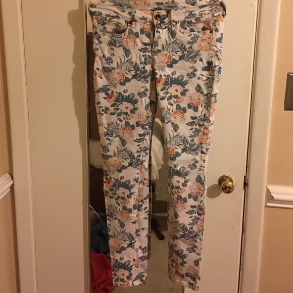 Floral Skinny Jeans
