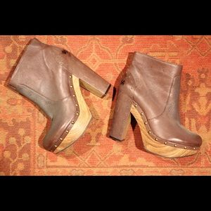 Lucky Brand Chunky Ankle Booties