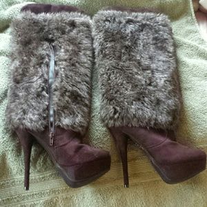 Charlotte Russe knee high stiletto boots