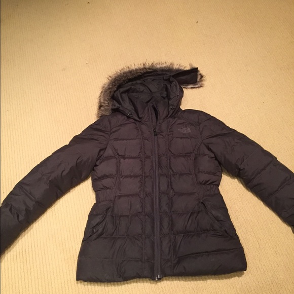 Gently used North Face Winter Jacket With Fur Hood
