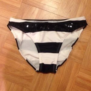 Vix Black & White Bikini Bottoms w/ Sequins