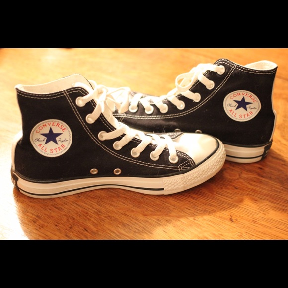 Classic Black and White High Top Converse
