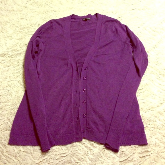 Purple Cardigan