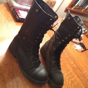 Madden Girl Fur Lined Moto Boots