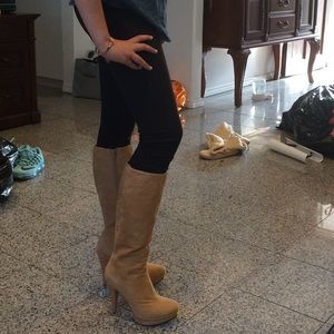 Charles david suede boots size 7