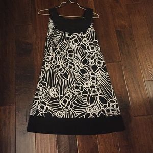 Black and White Shift Dress