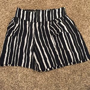 Black and White High Waist Karlie shorts