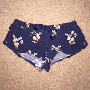 Abercrombie & Fitch Moose Holiday PJ Shorts