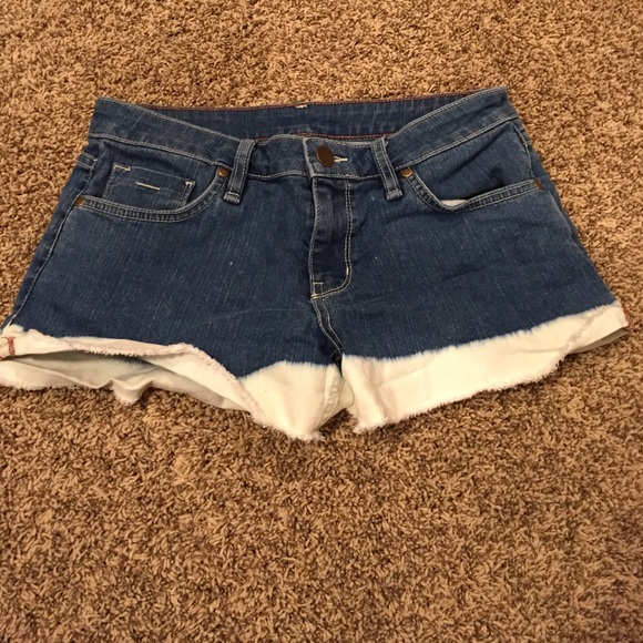 Bleach Faded Jean Shorts