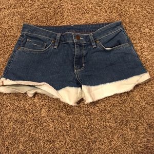 Bleach Faded Jean Shorts