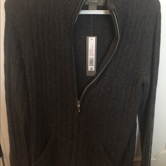 Cashmere ply zipper sweater - Picture 1 of 4