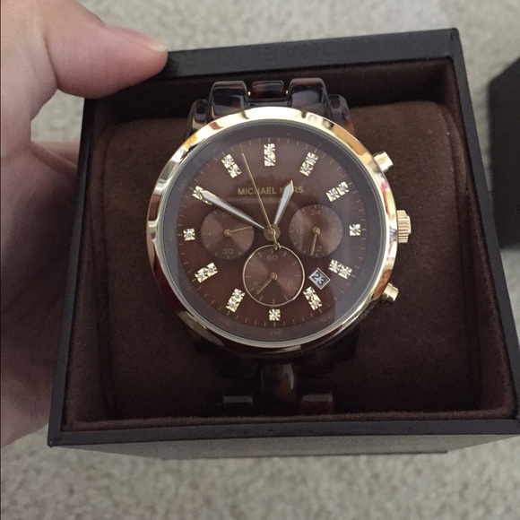 Michael Kors Chronograph watch (tortoise)