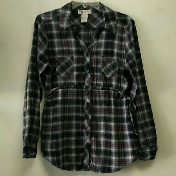 🎁 Free w/ Purchase - Plaid Tunic Blouse
