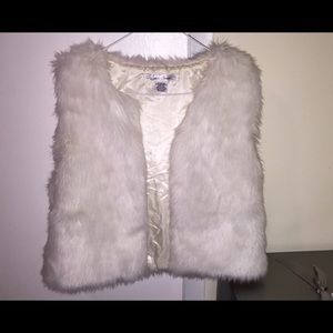White Fur Vest