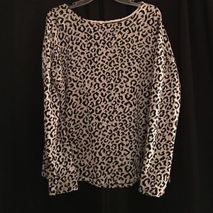 Cheetah black and white sweater
