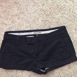 Black volcom shorts