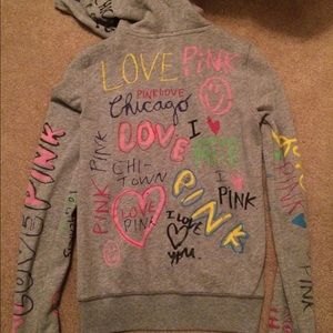 Chicago Limited Edition VS Pink zip-up hoodie