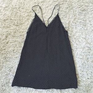 Reformation polka dot slip dress