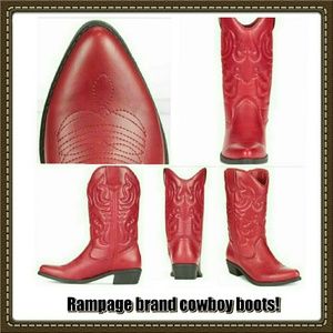 Rampage brand red cowboy boots!