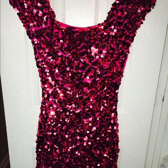 PINK SPARKLY "FLIRT" DRESS ✨