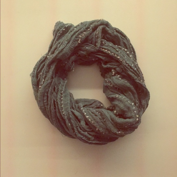 Grey infinity scarf