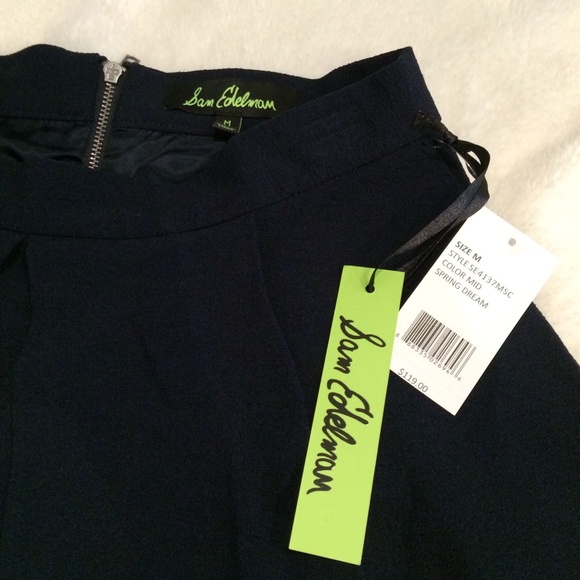 🎊HP🎊Sam Edelman navy blue pleated skirt - Picture 4 of 4