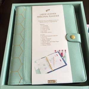 Kikki k dark mint planner