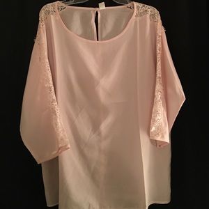 Old Navy Sheer light pink blouse