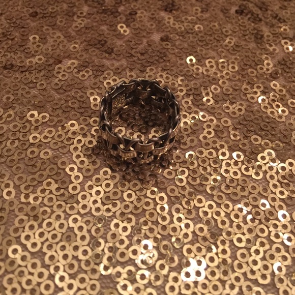 Basket weave sterling silver ring - Picture 2 of 2