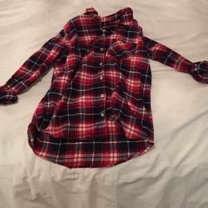 A plaid button down