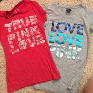 Victoria secrets pink tshirts