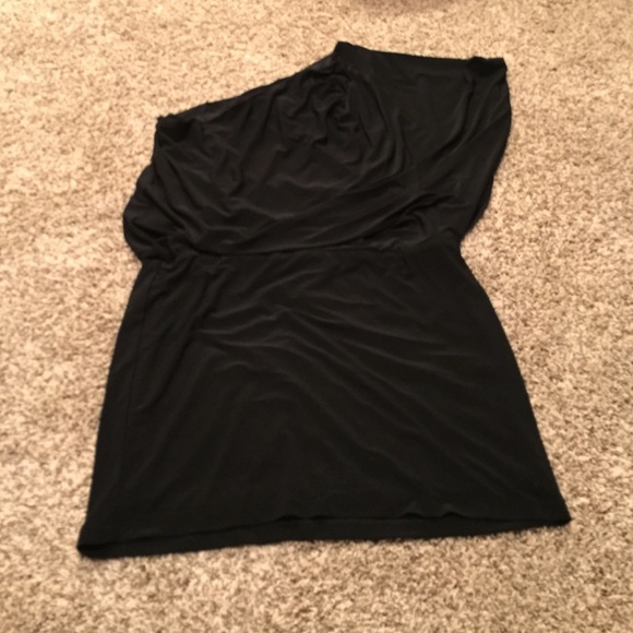 Black off the shoulder dress