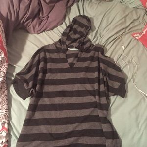 💕 Grey striped hoodie 💕