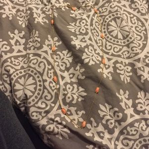 Kendra Scott long necklace coral