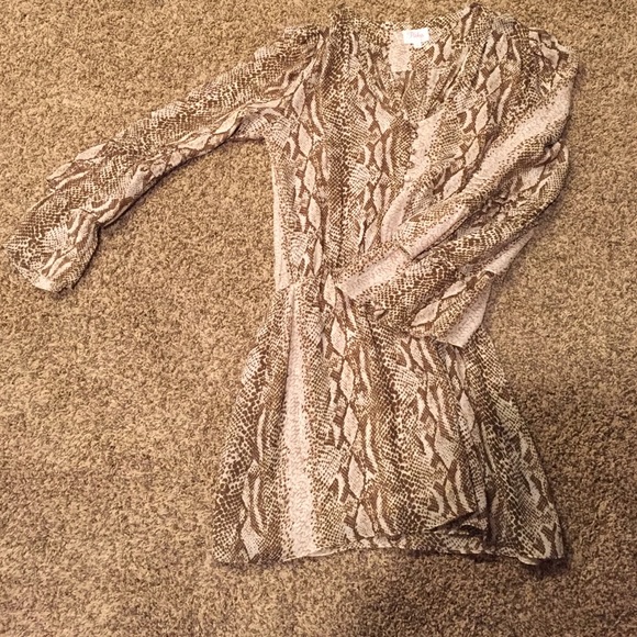 Snakeskin Long Sleeve dress