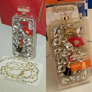 Perfume /Kisses Galaxy S6 Phone Case w/ Chain Stap