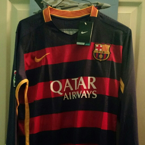 Nike Tops - Barcelona Soccer Long Sleeve Football Jersey Kit Nike Tops - Barcelona Soccer Long Sleeve Football Jersey Kit