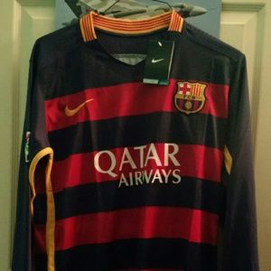 Nike Tops - Barcelona Soccer Long Sleeve Football Jersey Kit Nike Tops - Barcelona Soccer Long Sleeve Football Jersey Kit