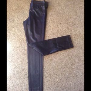 DVF Leather Look Ankle Pant