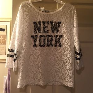 Express Lace New York Top
