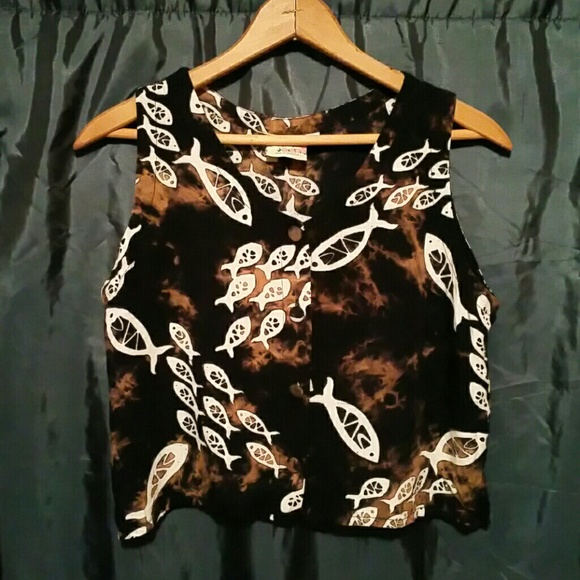 Tops - Vintage festival crop top soft and sweet