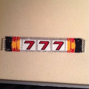 Lucky Seven Peyote Bracelet by C. Price
