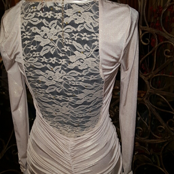 Cream/gold tone BabyPhat dress - Picture 2 of 4