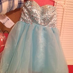 Blue party dress