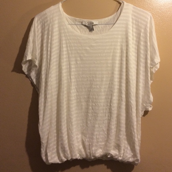 White light striped shirt