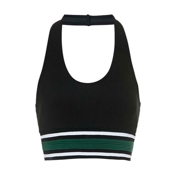 NWT Sporty Halter Crop Top (Topshop)