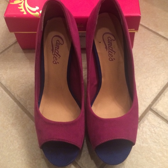 Purple Blue Pink Heels - Picture 1 of 4